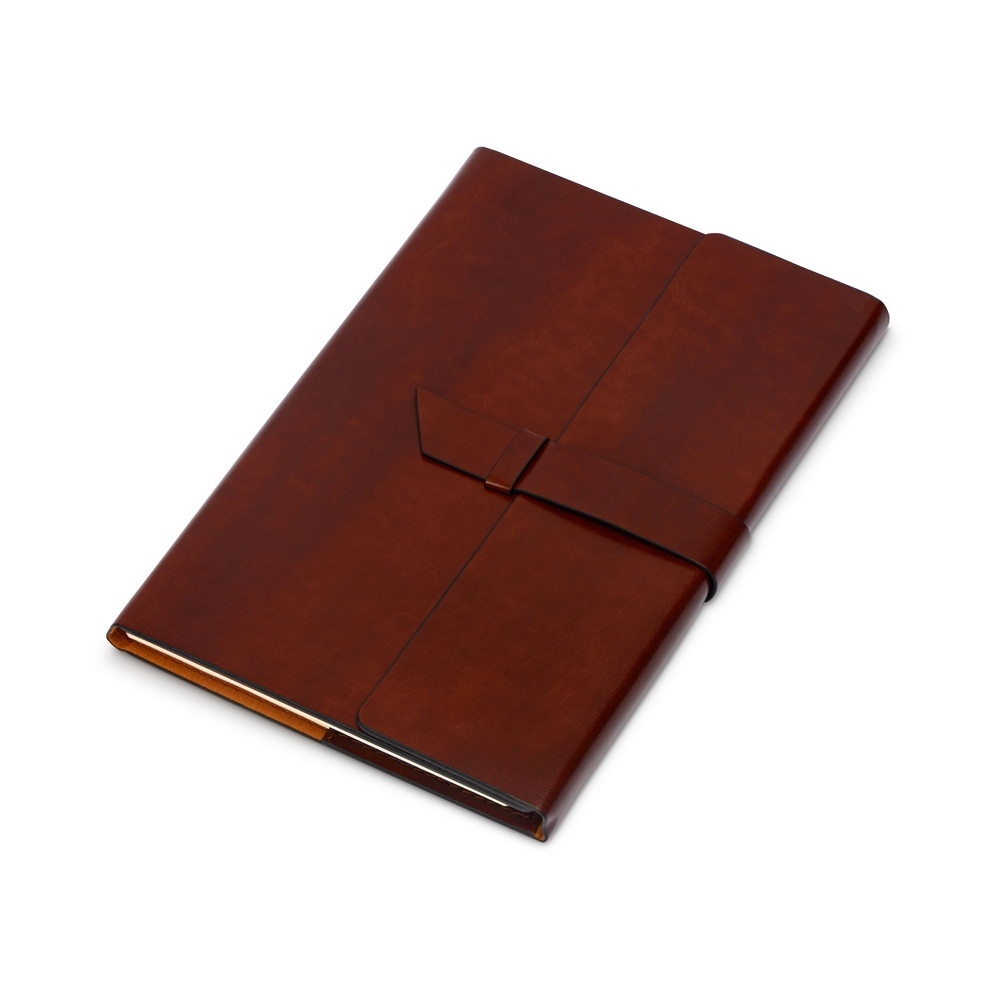 Бизнес-блокнот А5 с клапаном Fabrizio, 80 листов, коричневый