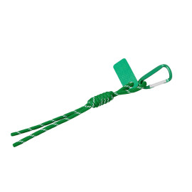 Брелок-веревочка на карабине Trinket, зеленый