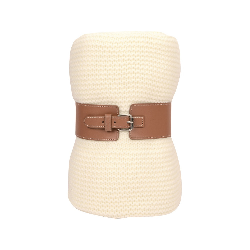 Плед акриловый Chain, молочный