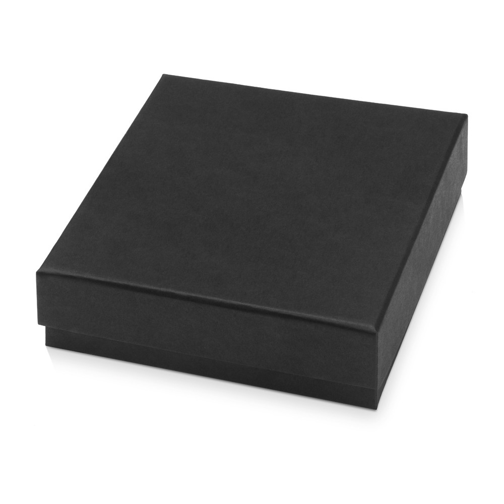 Коробка подарочная Smooth M для зарядного устройства, ручки и флешки, цвет черный