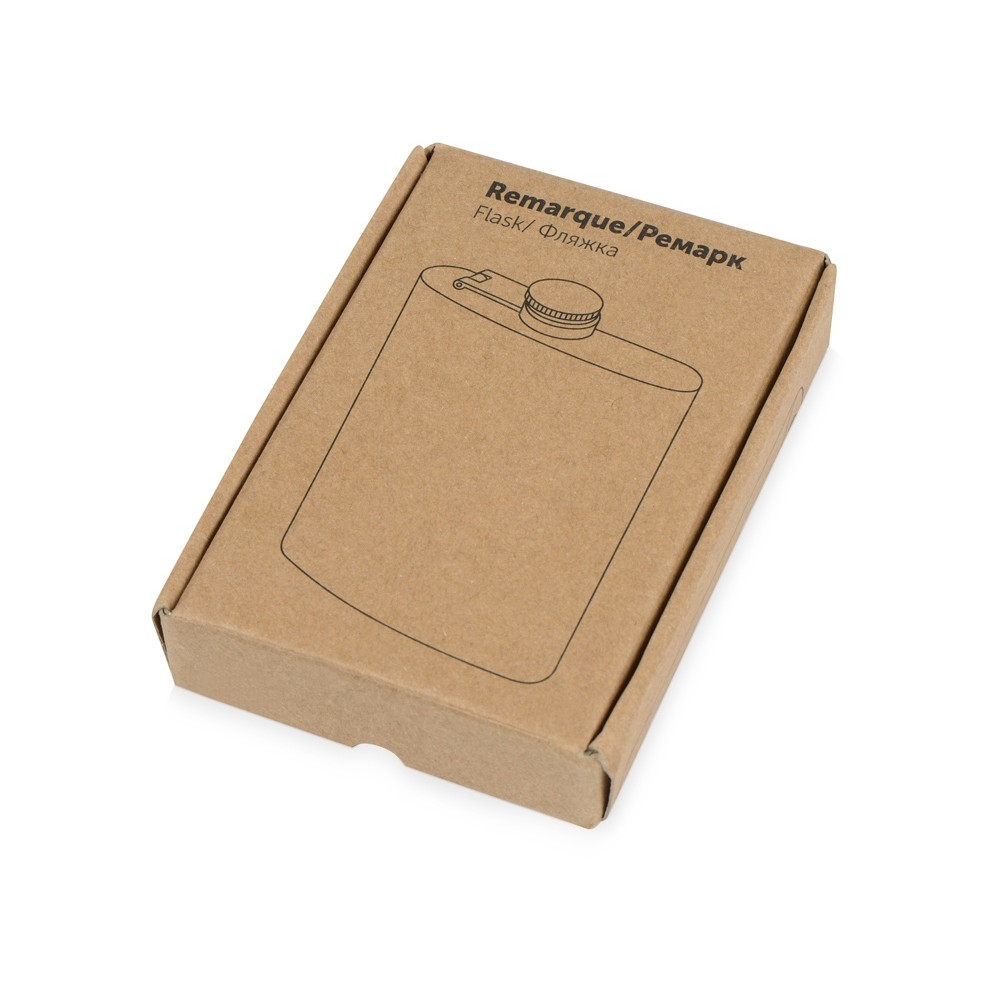 Фляжка 240 мл Remarque soft touch, 304 сталь, серый