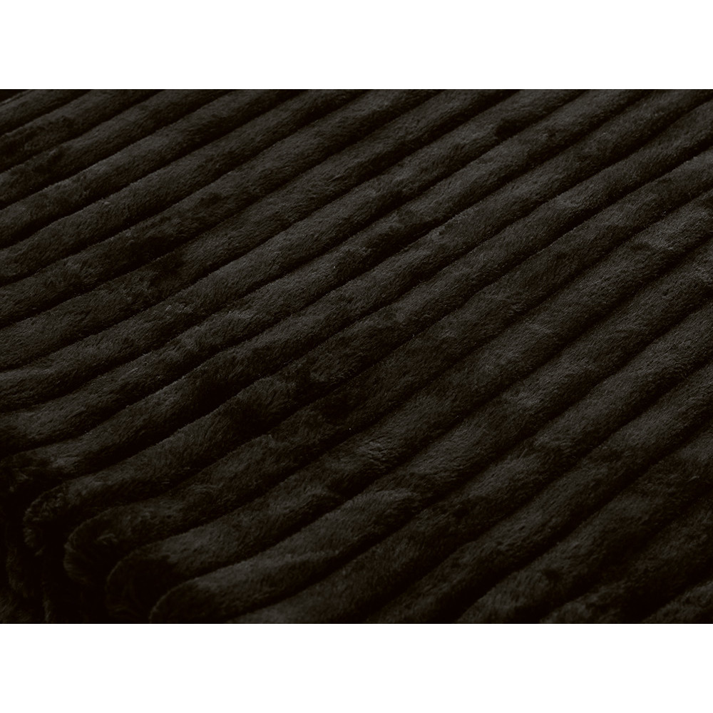 Плед Wave флисовый, черный