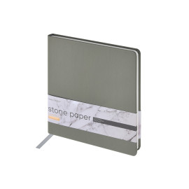 Еженедельник с каменной бумагой А5+ Carrara, серый