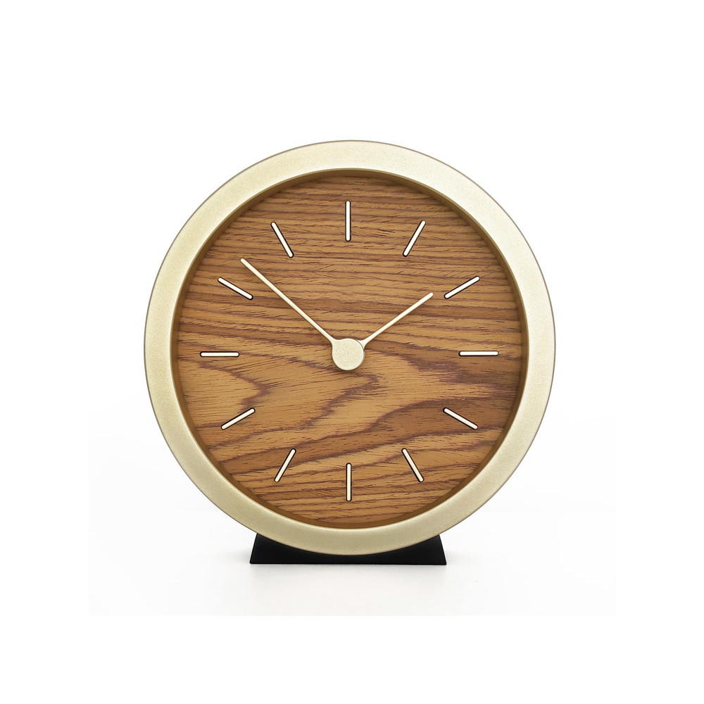 Часы настенные Gracie XS, натуральные с золотистым