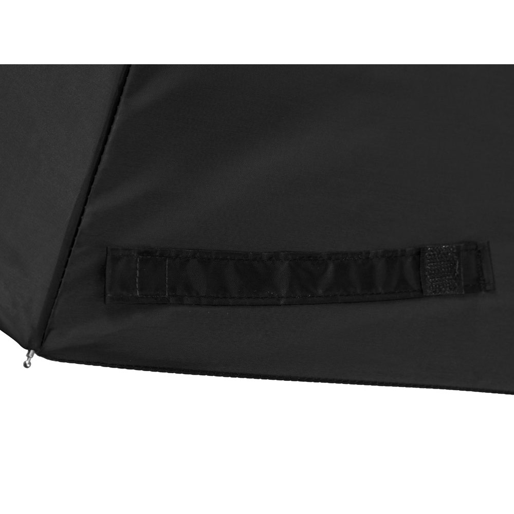 Зонт Picau из переработанного пластика в сумочке, черный