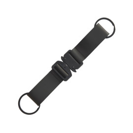 Отстегивающийся брелок-ремувка из эко-кожи Ninja, черный