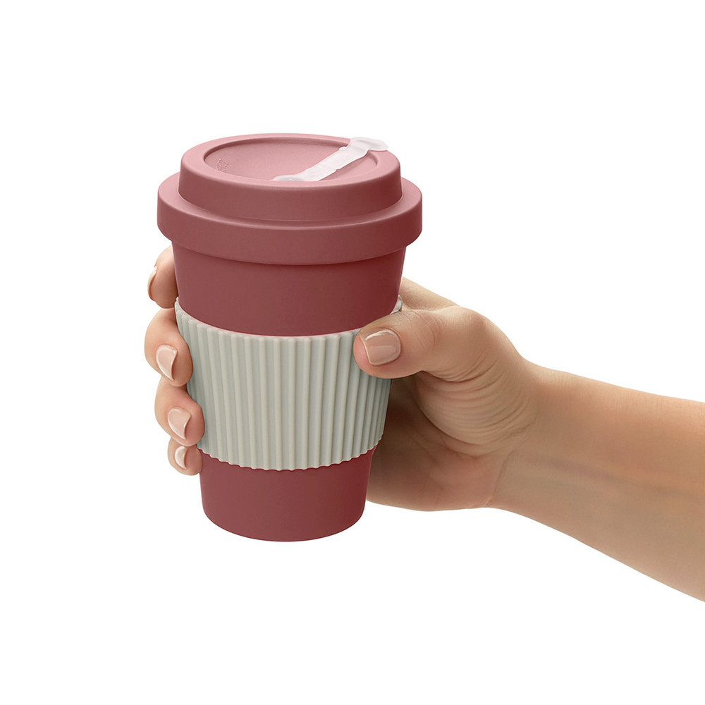 Термокружка Muffin из натуральных волокон, пыльно-розовый