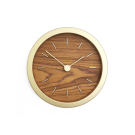 Часы настенные Gracie XS, натуральные с золотистым