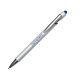 Ручка-стилус металлическая шариковая Sway  Monochrome с цветным зеркальным слоем, серебристый с темно-синим
