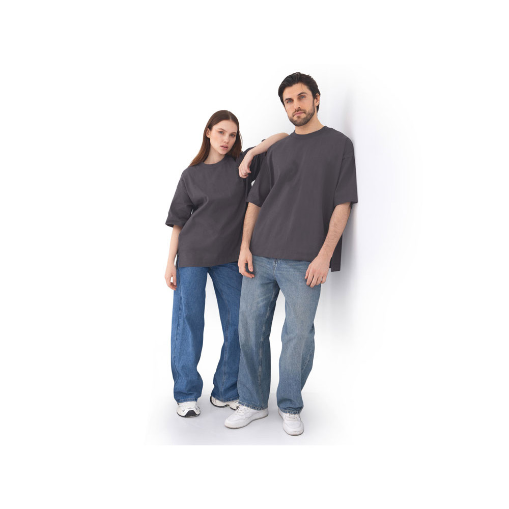 Футболка оверсайз Beta.01 унисекс, темно-серый