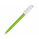 Ручка пластиковая шариковая Каролина Color BRL, зеленое яблоко/белый