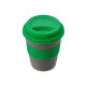 Стакан с силиконовой крышкой Cafe, зеленый