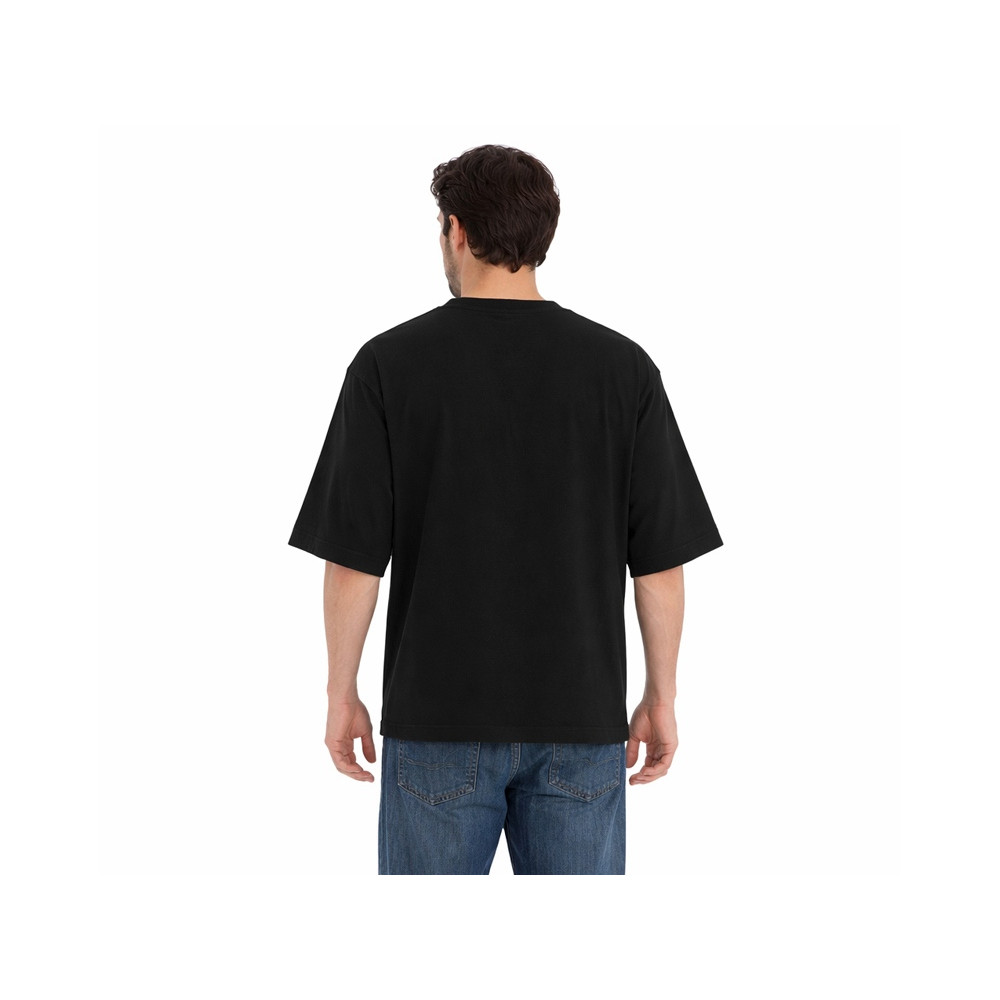 Футболка Kyoto из джерси 180 г/м2 с пич отделкой, унисекс, черный