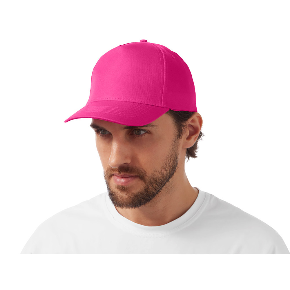 Бейсболка Poly 5-ти панельная 120гр, фуксия