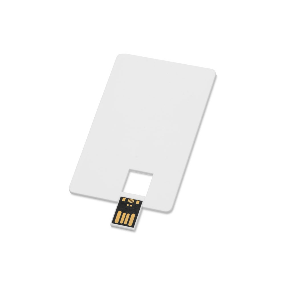 Флеш-карта USB 2.0 16 Gb в виде пластиковой карты Card, белый