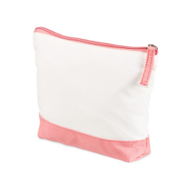 Косметичка хлопковая Cotton, белый/пыльно-розовый Косметичка хлопковая Cotton, белый/пыльно-розовый