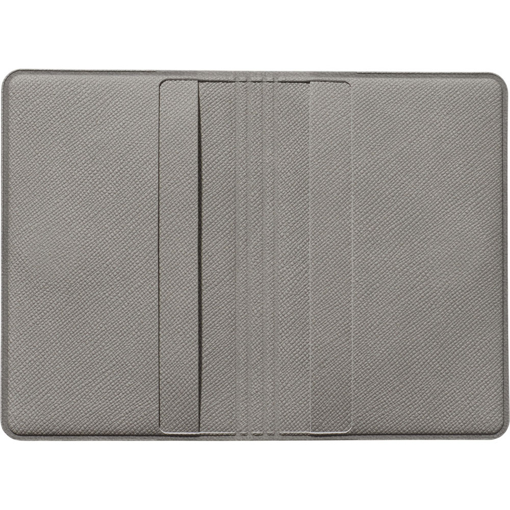 Футляр-книжка на 4-е карты с RFID Favor, серый