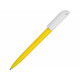 Ручка пластиковая шариковая Каролина Color BRL, желтый/белый