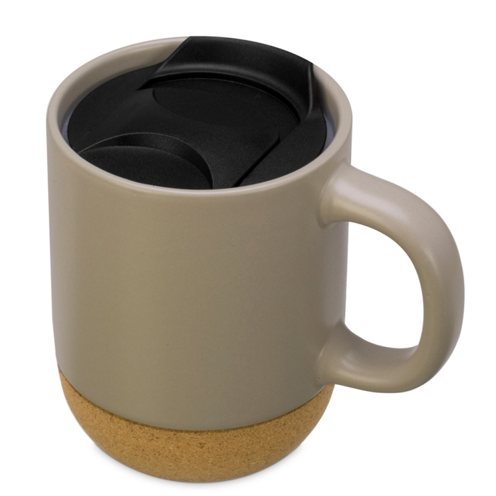 Подарочный набор с кружкой, медом и ложкой для меда, бежевый