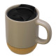 Кружка Denpasar с пробковым дном и крышкой, цветная с двух сторон, бежевый Кружка Denpasar с пробковым дном и крышкой, цветная с двух сторон, бежевый