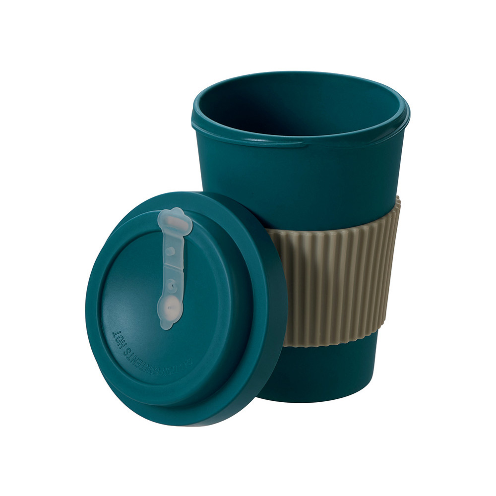 Термокружка Muffin из натуральных волокон, бензиновый синий