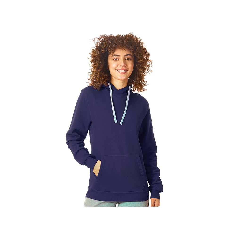 Толстовка унисекс Stream с капюшоном, синий нэйви