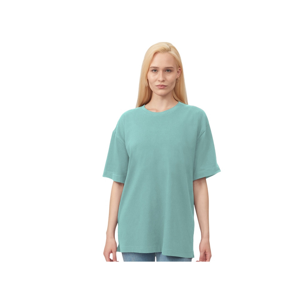 Футболка оверсайз Vienna унисекс , припылено-бирюзовый, цвет бирюзовый