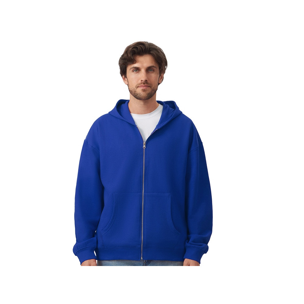 Толстовка оверсайз с капюшоном на молнии Monaco, синий классический