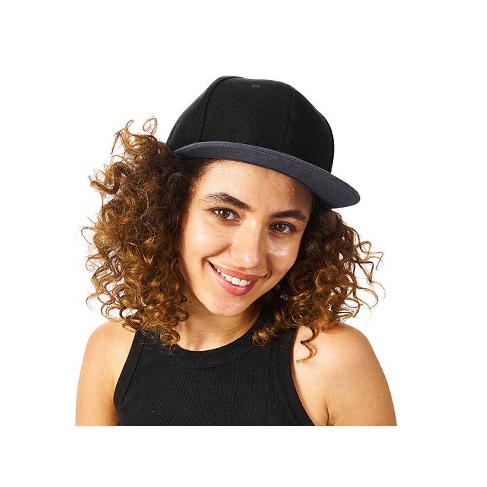 Бейсболка с прямым козырьком Los Angeles 2.0, черный/серый меланж