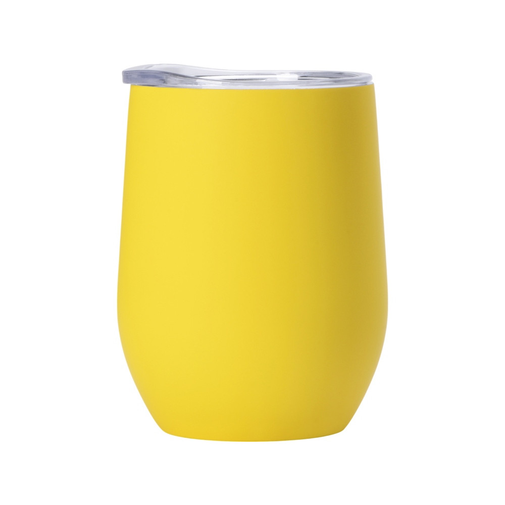 Термокружка Vacuum mug C1, soft touch, 370мл, желтый