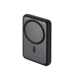 Магнитный внешний беспроводной аккумулятор Polarix, QC/PD, 10000 мАч, черный