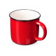Кружка с каймой Countryside M, красный 410ml