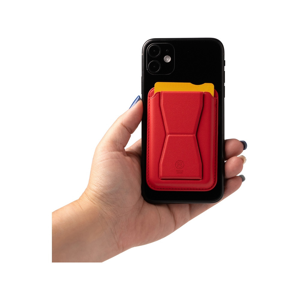 Картхолдер с подставкой Sekun, красный