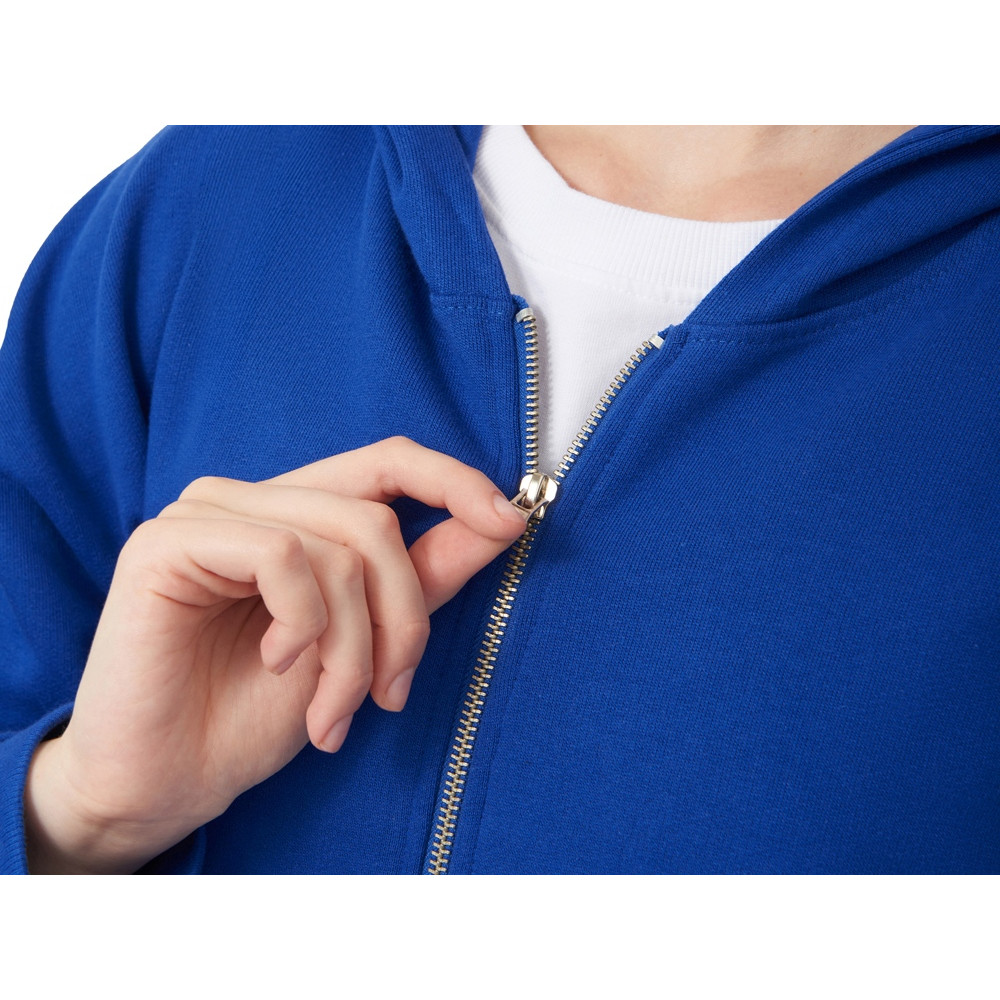 Толстовка оверсайз с капюшоном на молнии Monaco, синий классический