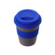 Стакан с силиконовой крышкой Cafe, темно-синий