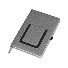Блокнот Pocket 140*205 мм с карманом для телефона, серый Блокнот Pocket 140*205 мм с карманом для телефона, серый