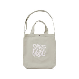 Сумка Helfer из хлопка на кнопке с регулирующейся лямкой, оливковый (3D термотрансфер)