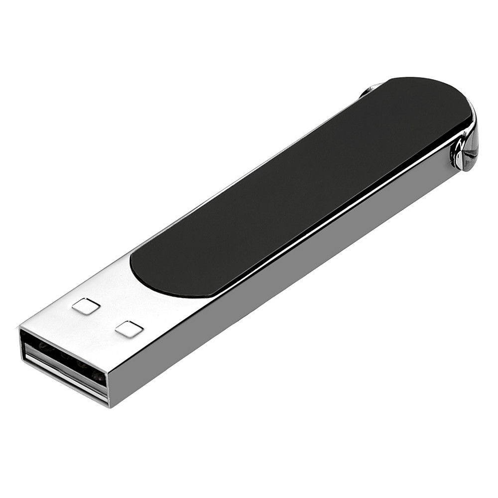 Металлическая ручка с флешкой на 16 Гб и светящимся логотипом Patronus, матовая черная