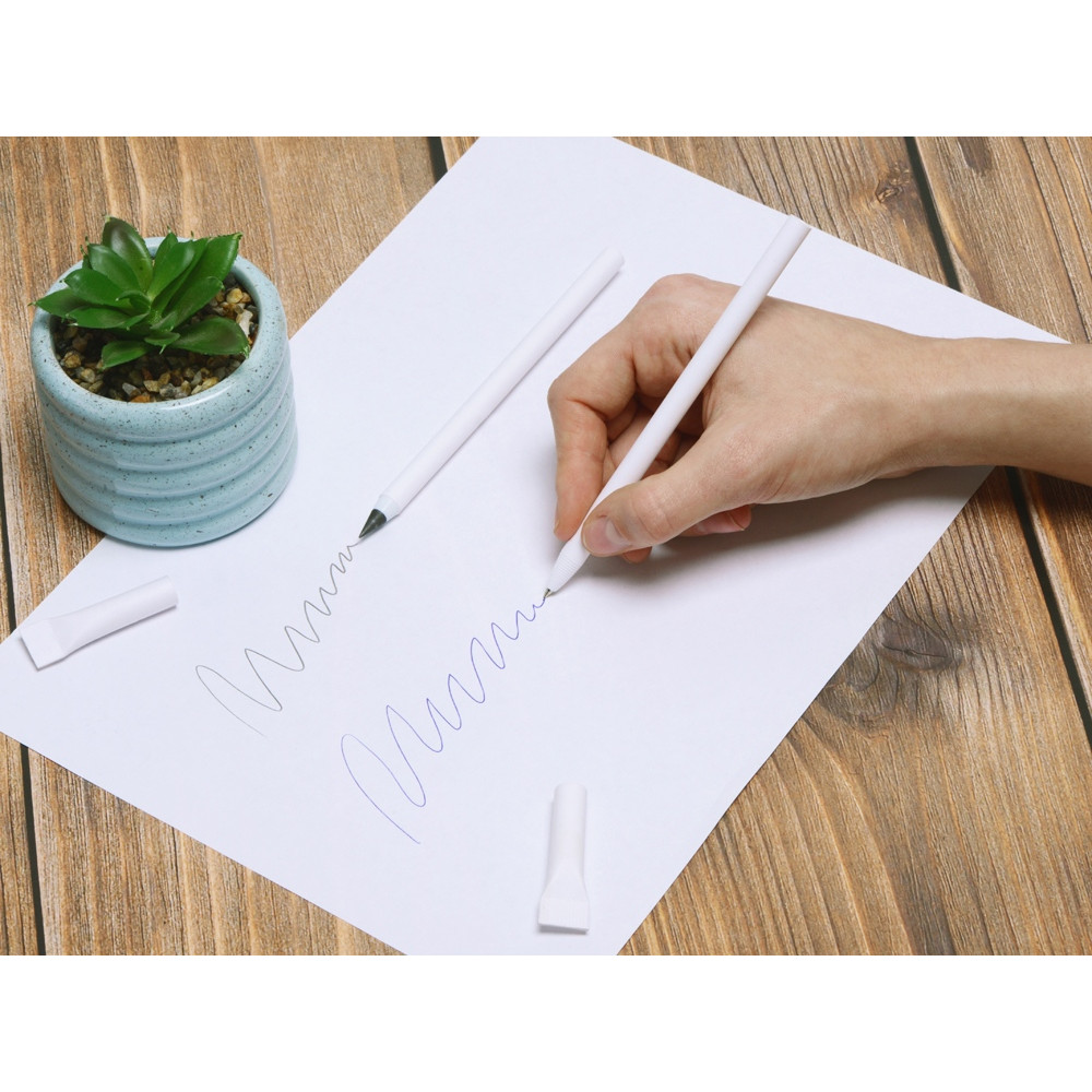 Вечный карандаш из переработанной бумаги Recycled pencil, белый