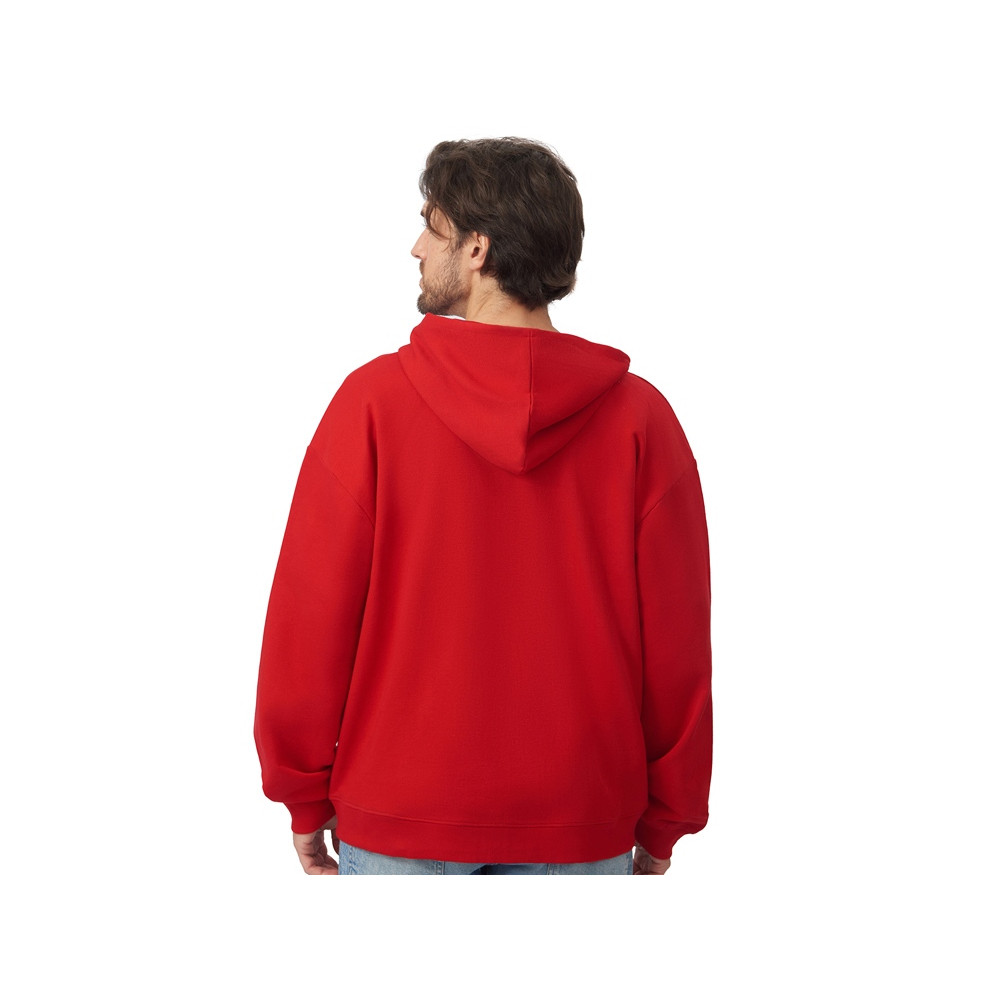 Толстовка оверсайз с капюшоном на молнии Monaco, красный