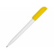 Ручка пластиковая шариковая Каролина Color CLP, белый/желтый
