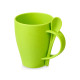 Пшеничная кружка Nina с ложкой, 300ml зеленое яблоко 375C Пшеничная кружка Nina с ложкой, 300ml зеленое яблоко 375C