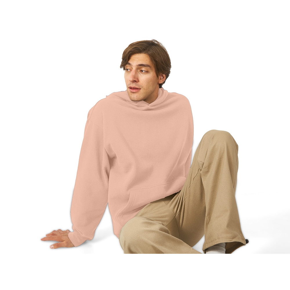 Толстовка с капюшоном оверсайз Berlin унисекс, лосось