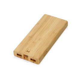 Внешний беспроводной аккумулятор из бамбука Bamboo Air, 10000 mAh