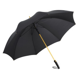 Зонт-трость 7399 Alugolf полуавтомат, черный/золотистый