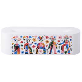 Увлажнитель с эффектом пламени Flame, белый с УФ-печатью DTF