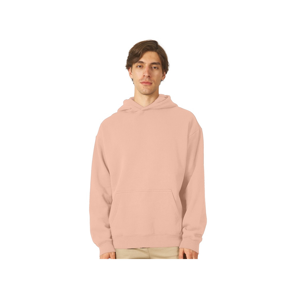 Толстовка с капюшоном оверсайз Berlin унисекс, лосось