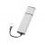 Флеш-карта USB 2.0 16 Gb металлическая с колпачком Borgir, белый