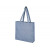 Эко-сумка Pheebs с клинчиком, изготовленая из переработанного хлопка, плотность 210 г/м2, синий меланж
