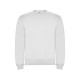 Свитшот с начесом Clasica унисекс, белый